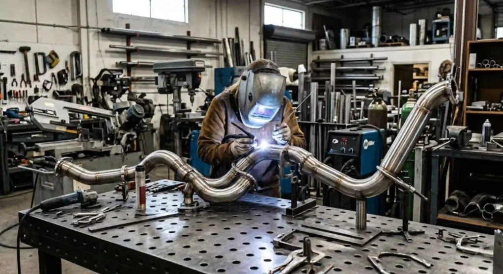 custom metal pipe fabrication process