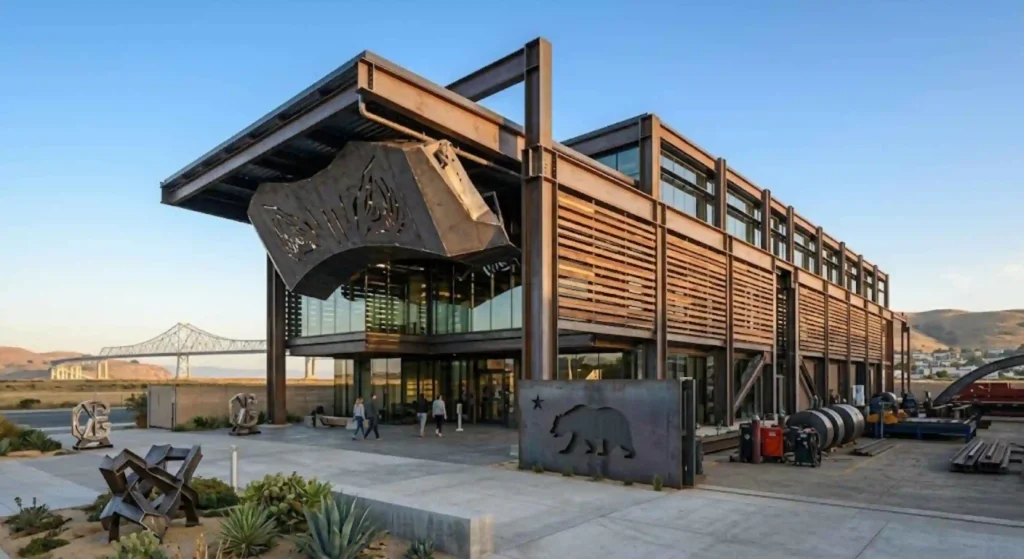 modern California building using steel structure