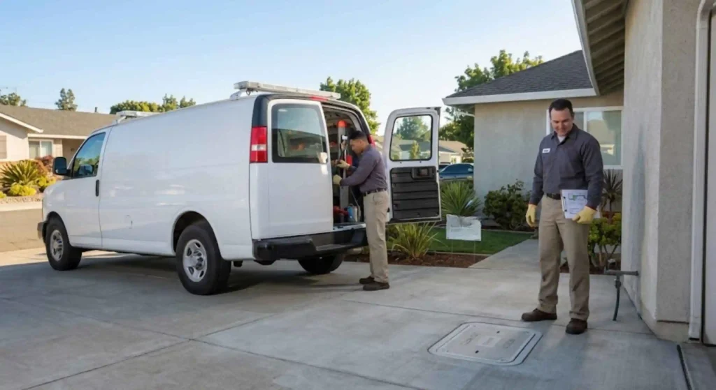 Completed emergency plumbing restoration project in Santa Clara