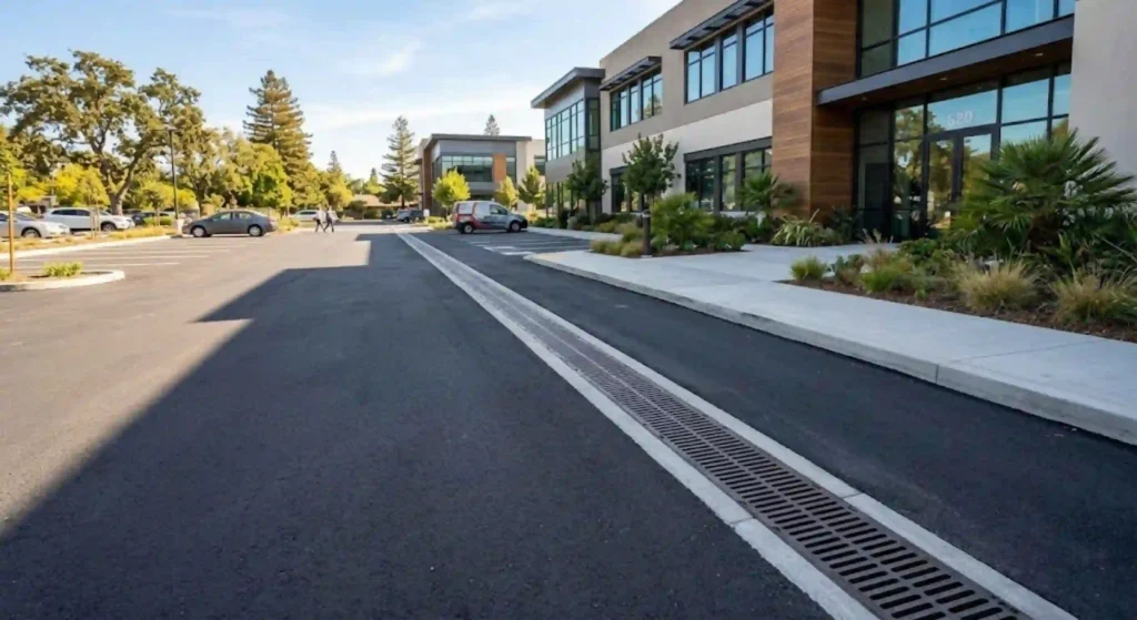 Commercial drainage system upgrade at a Sunnyvale facility
