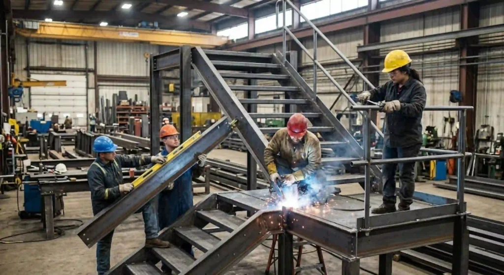 Steel fabrication for industrial mezzanines in Santa Clara