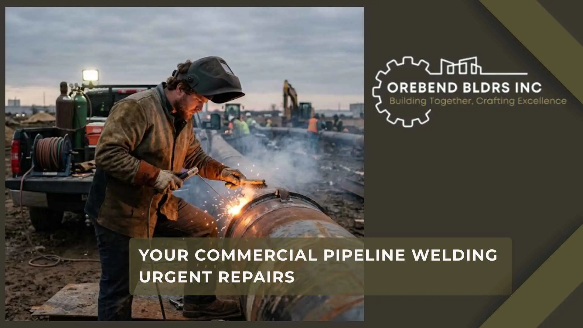 Your Commercial pipeline welding Urgent Repairs