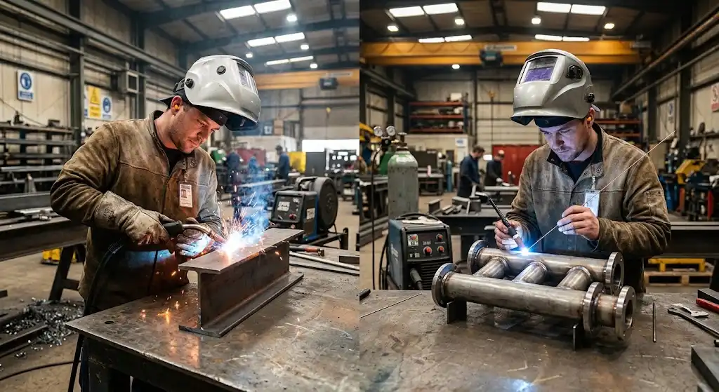 MIG and TIG Welding techniques used for professional structural steel fabrication