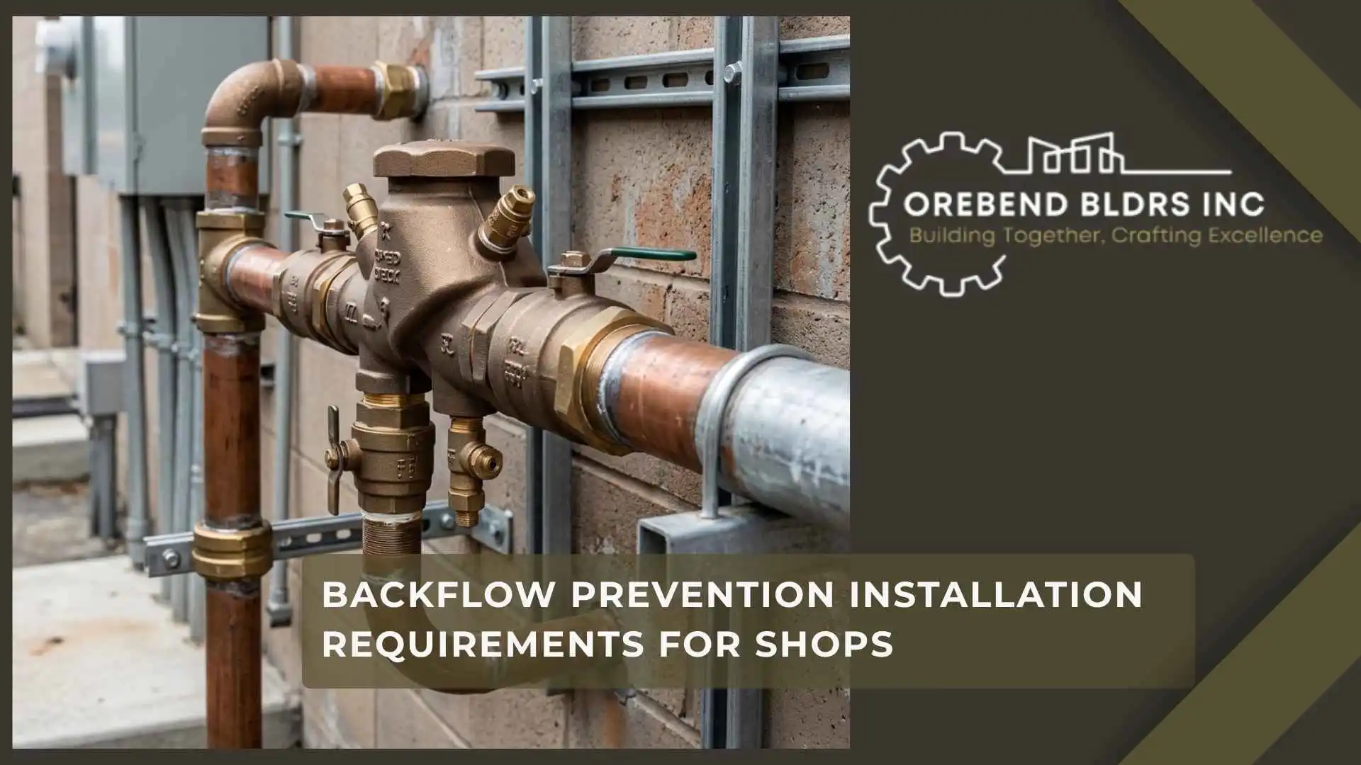 Backflow Prevention Installation Requirements for Shops