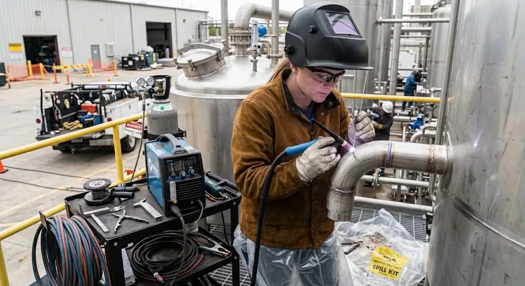 Mobile Stainless Steel Welding and repair service